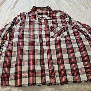 Terra Sky long sleeve plaid shirt size 3X